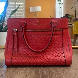Red/coral Kate Spade Bag